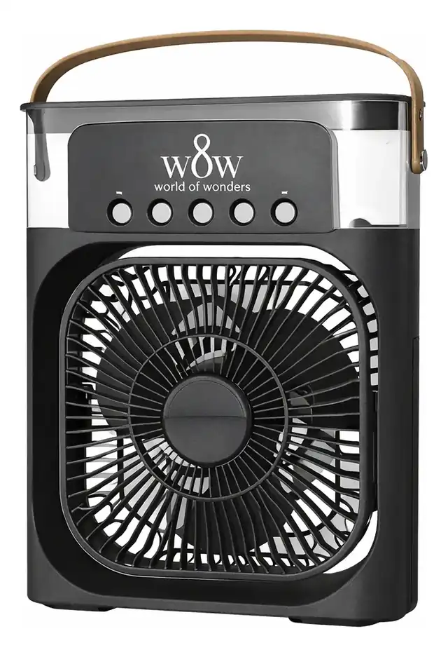 Review of the Wow World of Wonders mini air conditioner with water reservoir, with clear guidance on use, comfort, trade-offs and who should choose it.