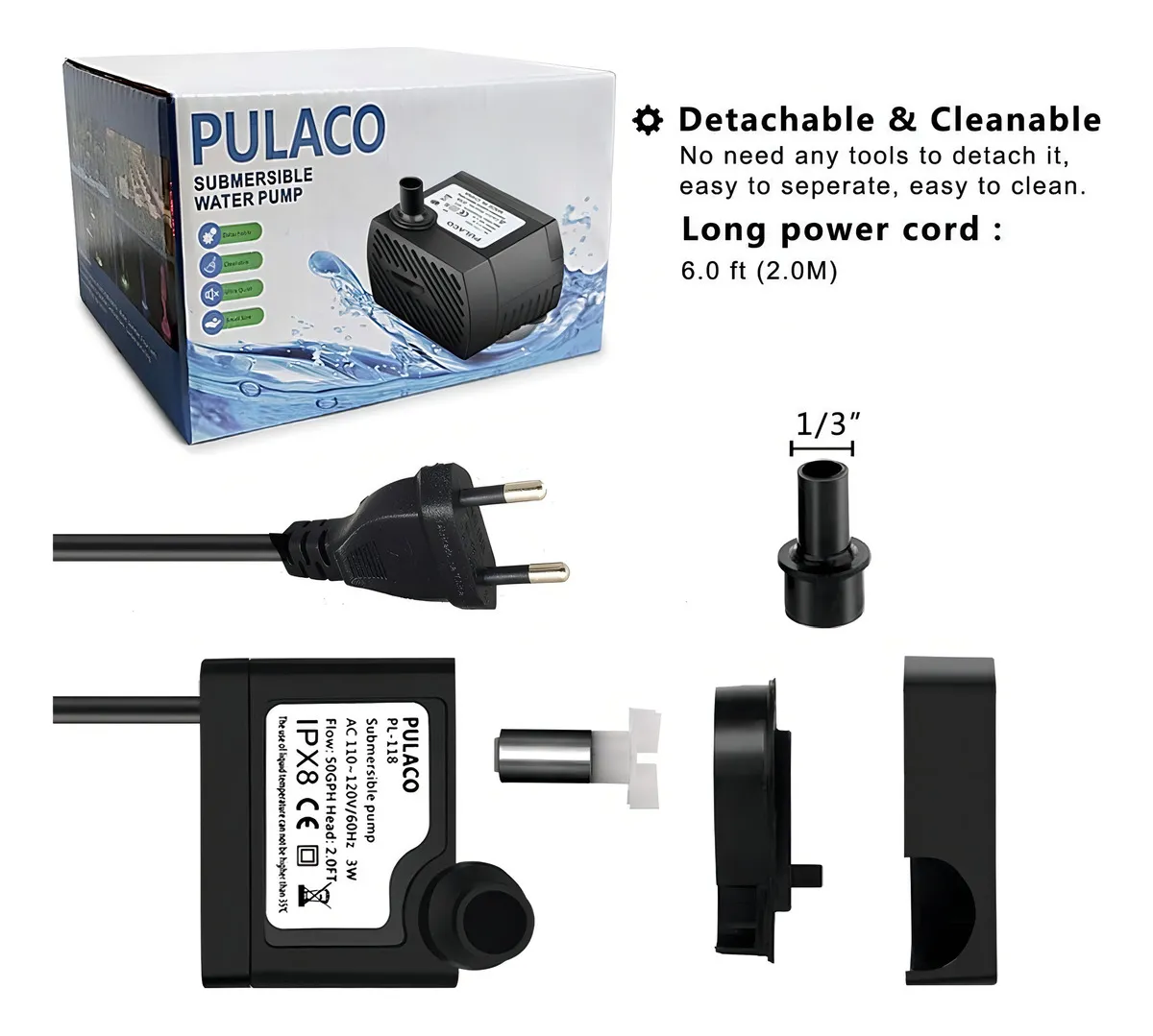 A practical review of the 220L/H submersible pump for aquariums, fountains, and pet dispensers, with real limits and buying advice.
