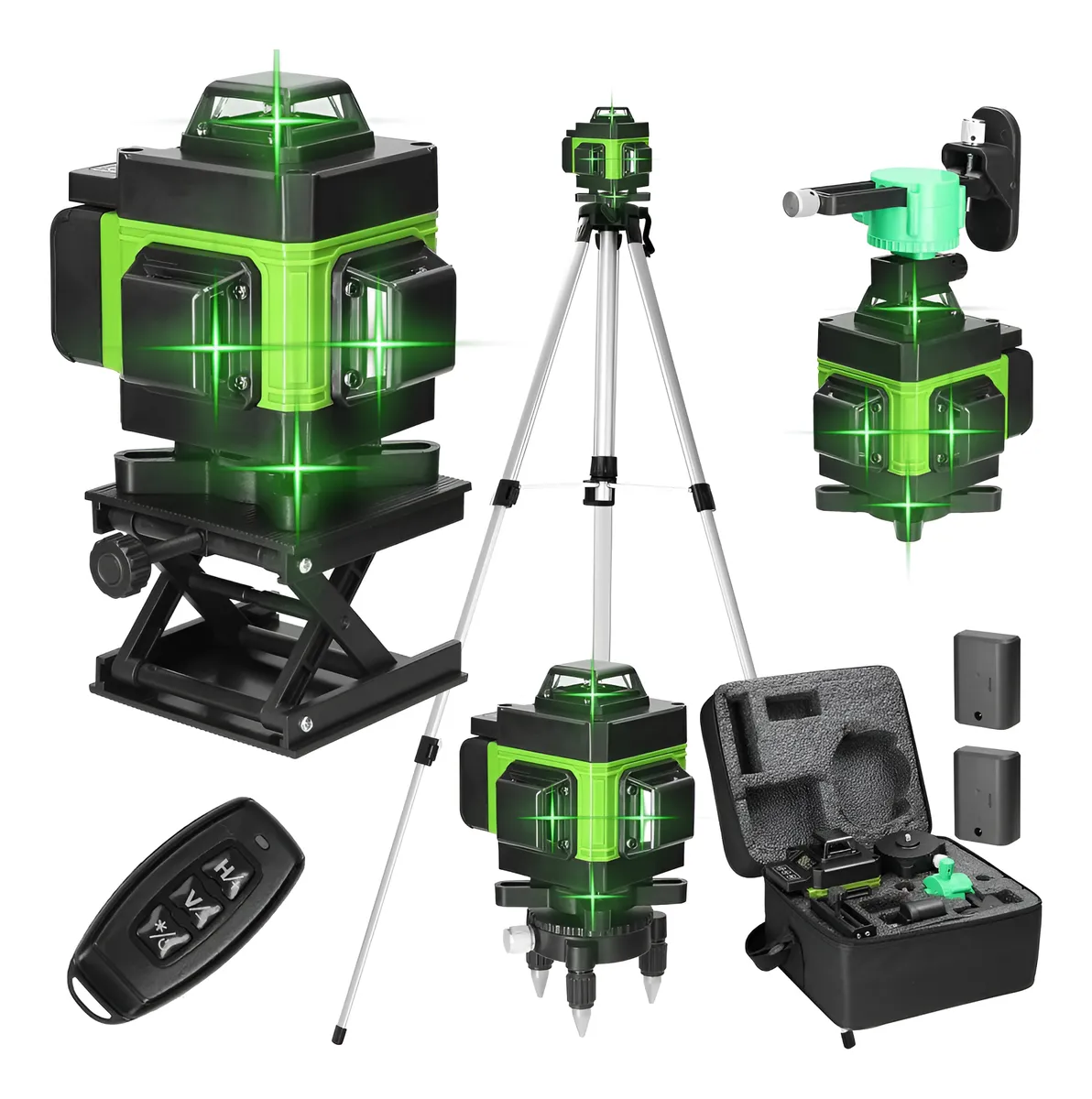 Complete review of the green 12-line laser level kit for tiles, drywall, shelves and indoor layout work, with strengths and key points to check.
