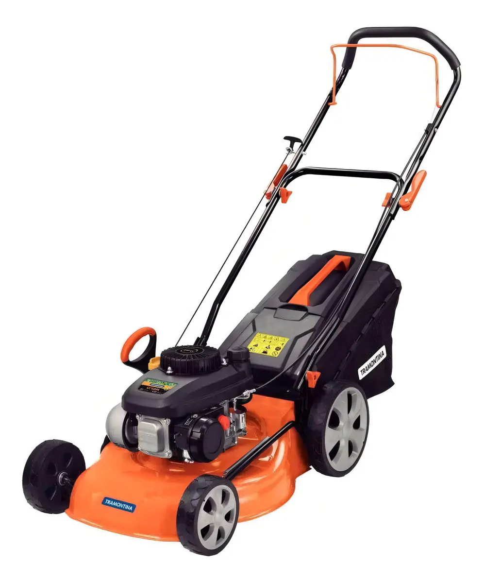 Tramontina CC46M review with practical pros, drawbacks, specs and buying advice for this 4HP gas lawn mower with rigid grass catcher.