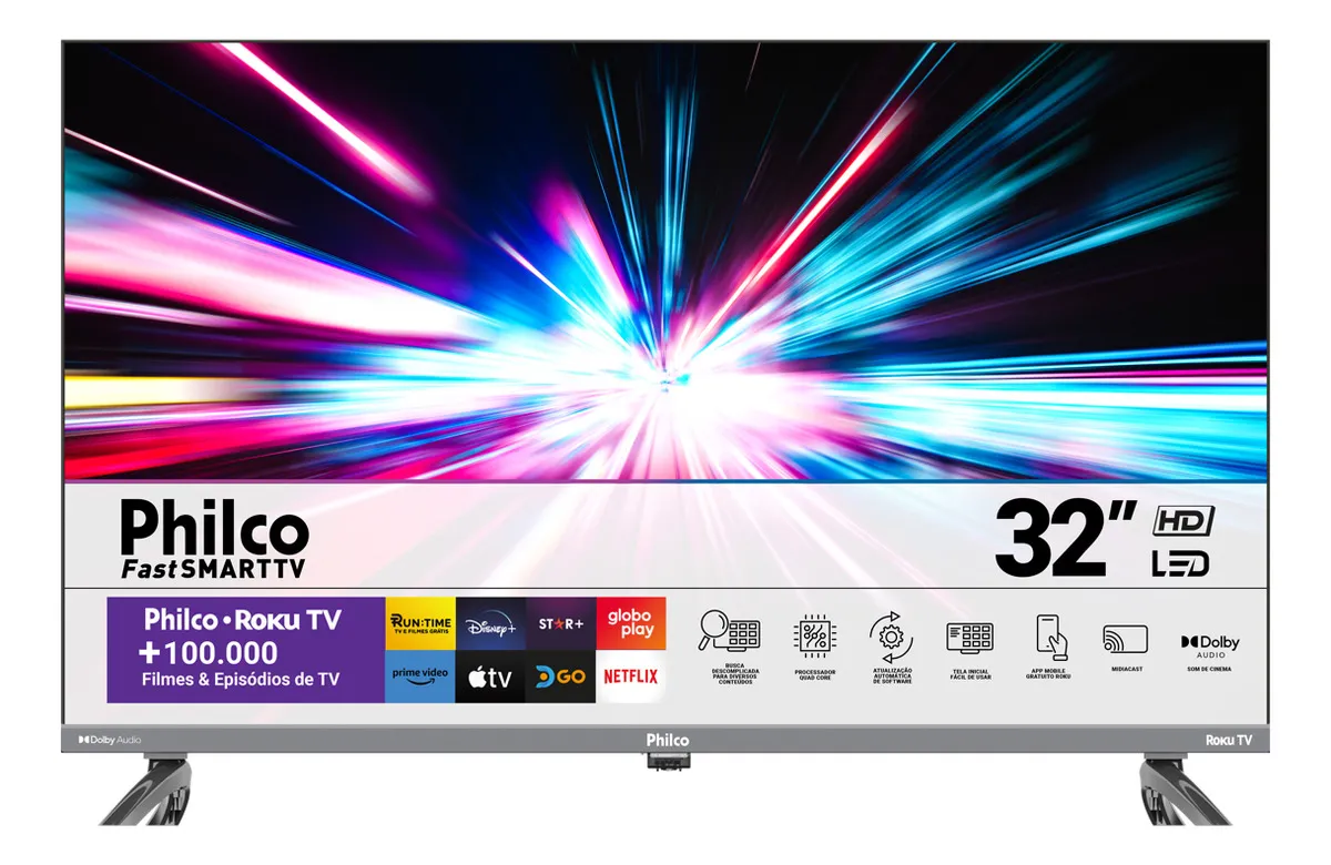 Review de la Smart TV 32 Philco P32VIK con Roku TV, Wi-Fi, HDR10 y Dolby Audio. Mira si sirve para streaming, dormitorio y uso diario.