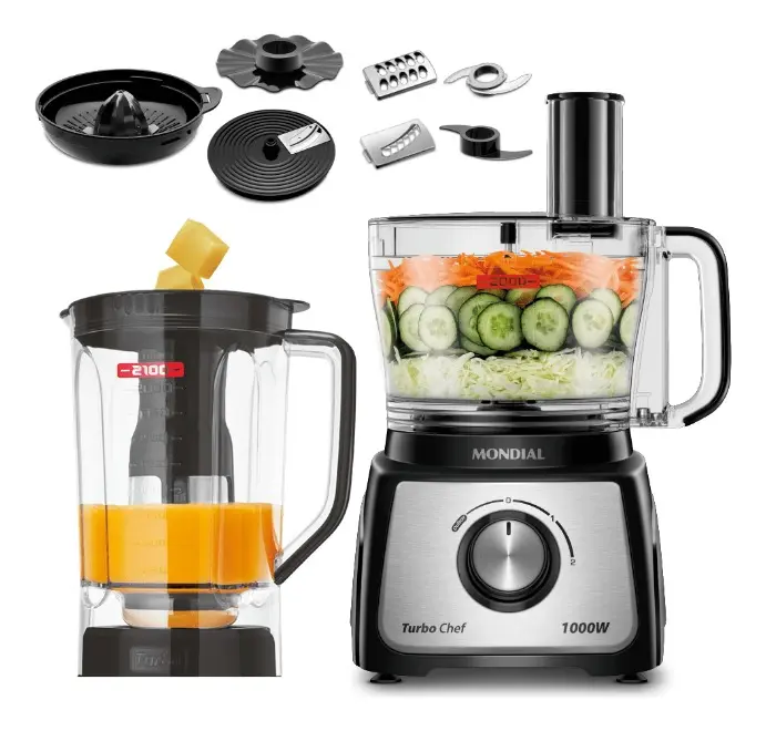 Review do Multiprocessador Mondial Turbo Chef 9 em 1 com pontos fortes, cuidados antes da compra, usos reais e perfil ideal.