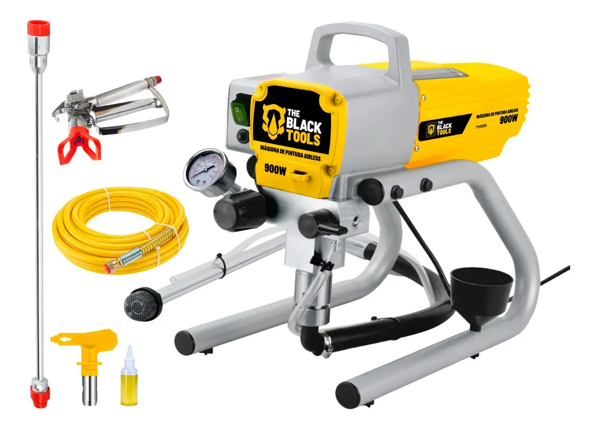 Review da máquina de pintura airless The Black Tools TMA900: veja desempenho, usos ideais, cuidados, vantagens e quando faz sentido escolher.