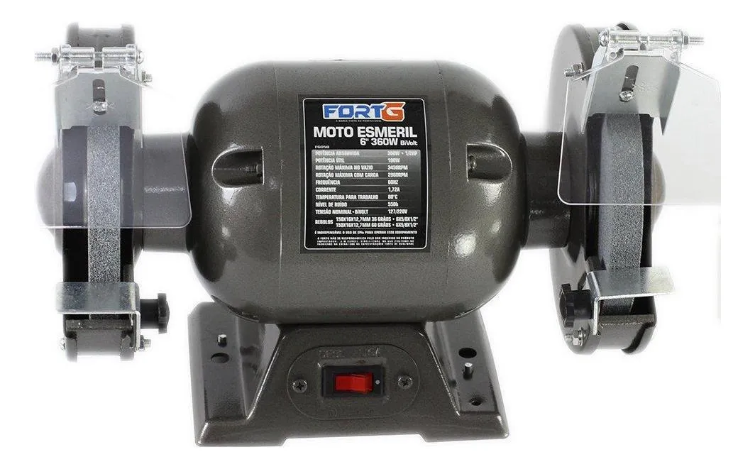 Veja se o Moto Esmeril FortG 6 Polegadas 360W vale para afiação, desbaste e acabamento em bancada, com pontos fortes e cuidados antes da compra.