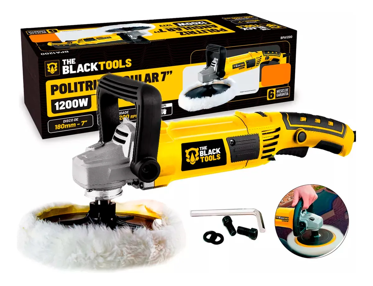Veja se a Politriz Angular Automotiva 7 Polegadas 1200W BPA1200 combina com seu uso, seus cuidados e seu nível de experiência.