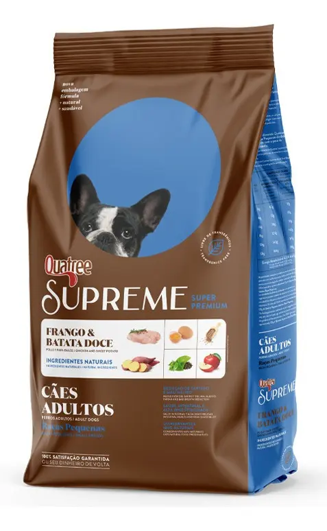 Review da Ração Quatree Supreme Raças Pequenas: composição, uso diário, pontos de atenção e perfil de cão para o qual faz mais sentido.
