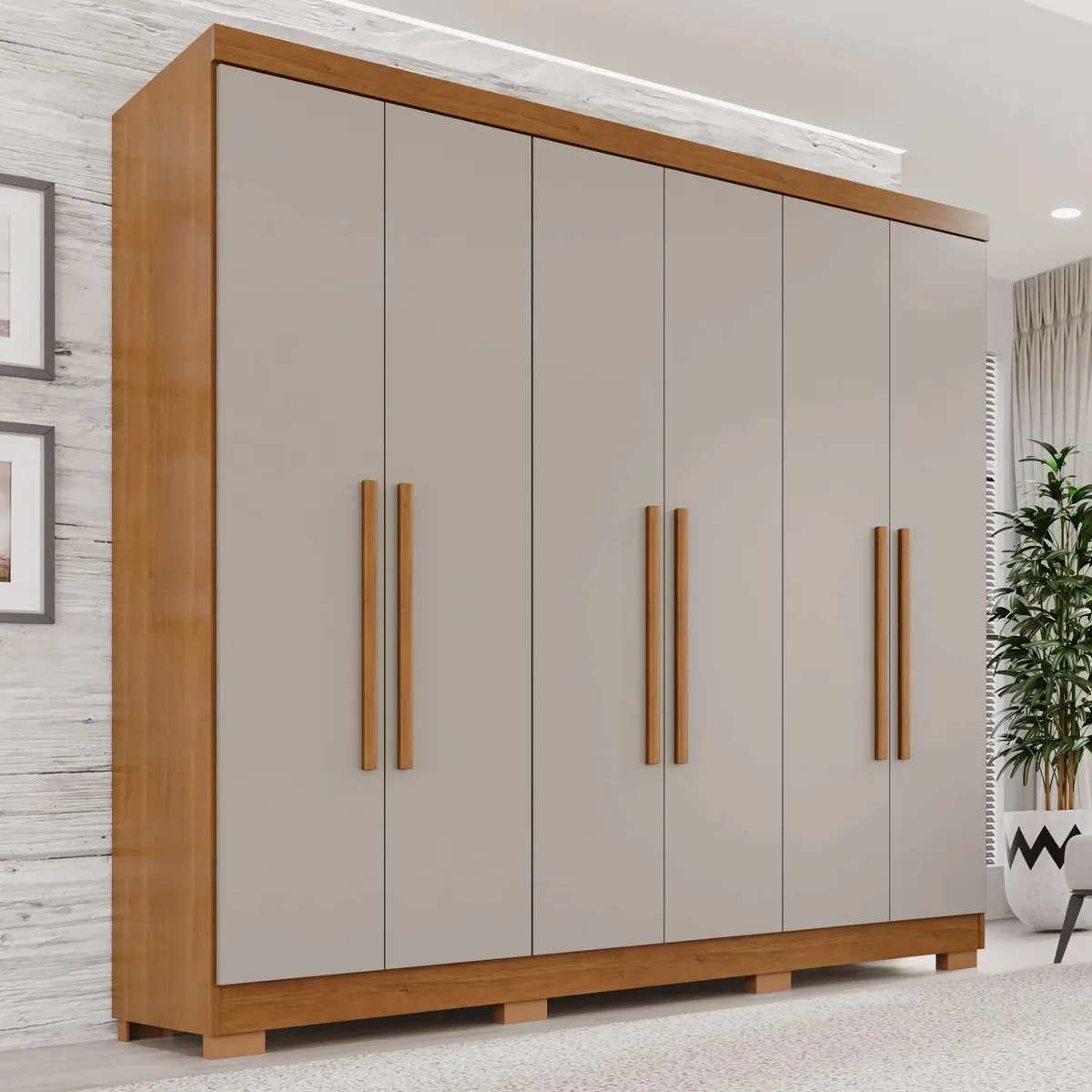 Veja a análise do Guarda-Roupa Casal 6 Portas 2 Gavetas França WT, entenda medidas, organização interna, pontos de atenção e para quem ele faz sentido.