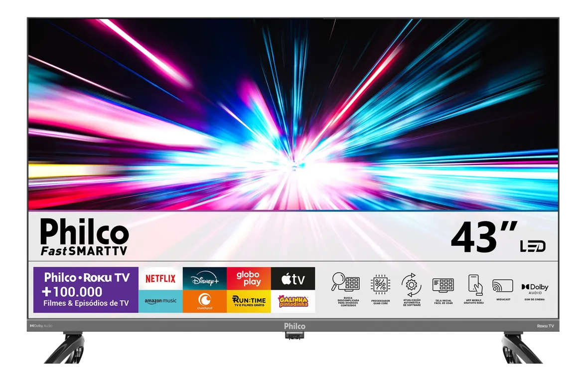 Veja se a Smart TV 43 Philco P43VIK Roku é uma boa escolha para streaming, TV aberta e uso diário, com análise prática de imagem, sistema e conectividade.